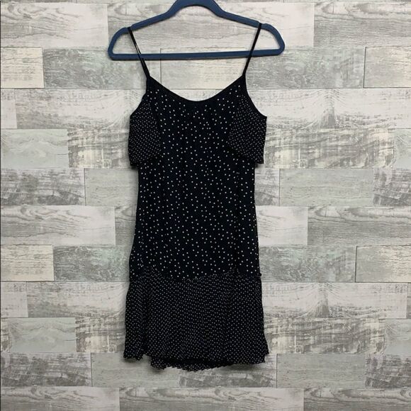 Max Studio Cold Shoulder Polka Dot Dress, Size S - Picture 4 of 5